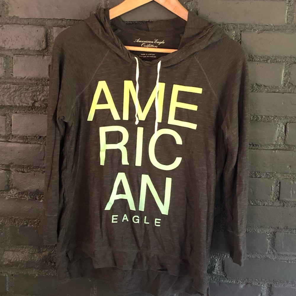 AE Lightweight 3/4 Navy Hoodie